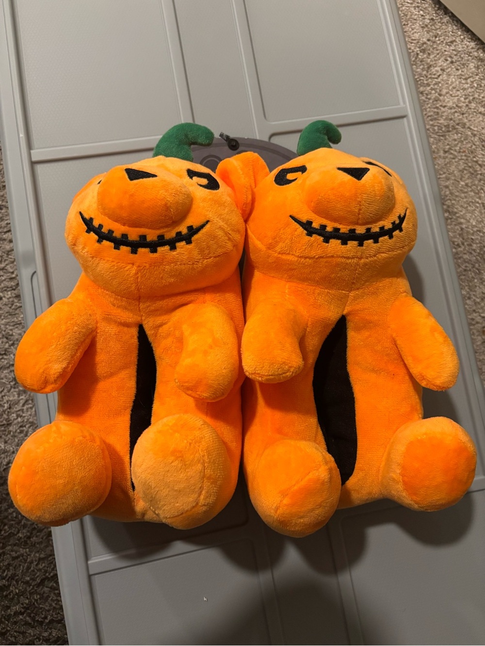 Deddy Bears Halloween pumpkin Slipper - Orange